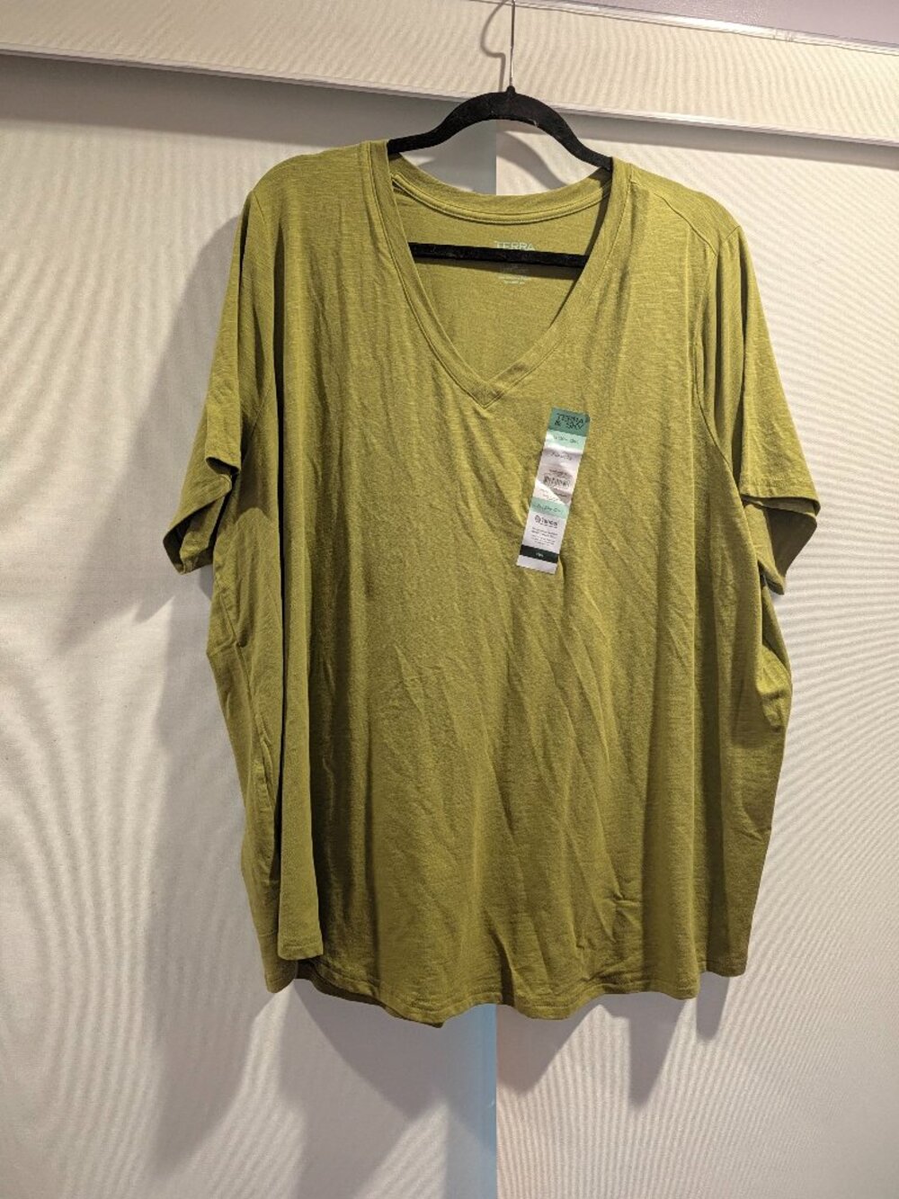 Terra & Sky Relaxed Fit V-Neck T-Shirt